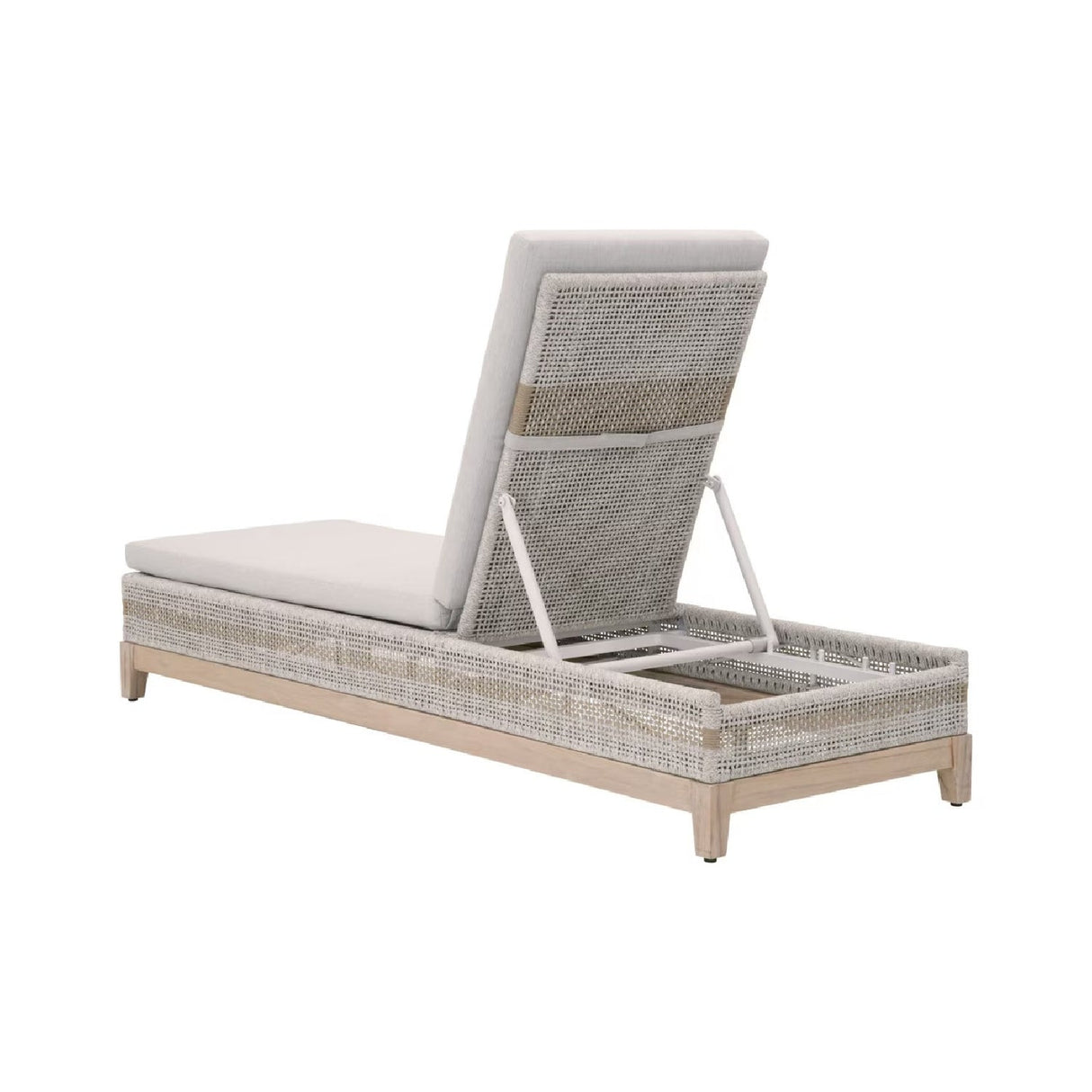 Modern European furniture - Taupe Stripes Outdoor Chaise Lounge - www.oroa.com