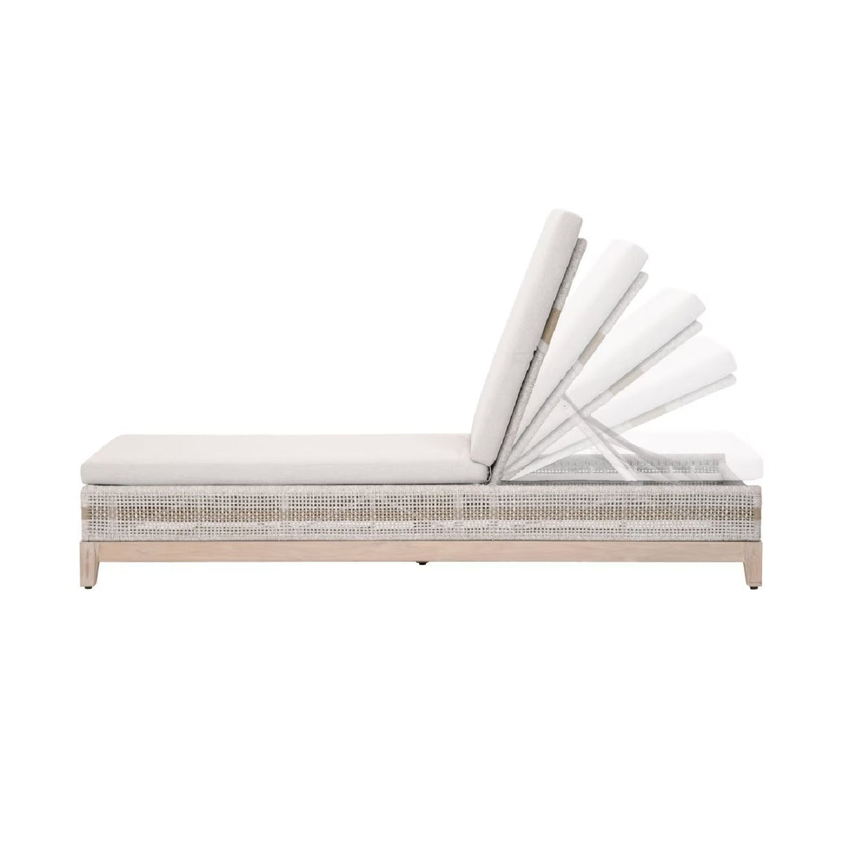 Modern European furniture - Taupe Stripes Outdoor Chaise Lounge - www.oroa.com