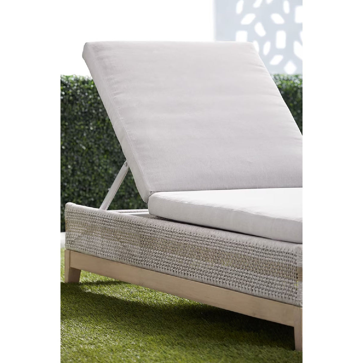 Modern European furniture - Taupe Stripes Outdoor Chaise Lounge - www.oroa.com