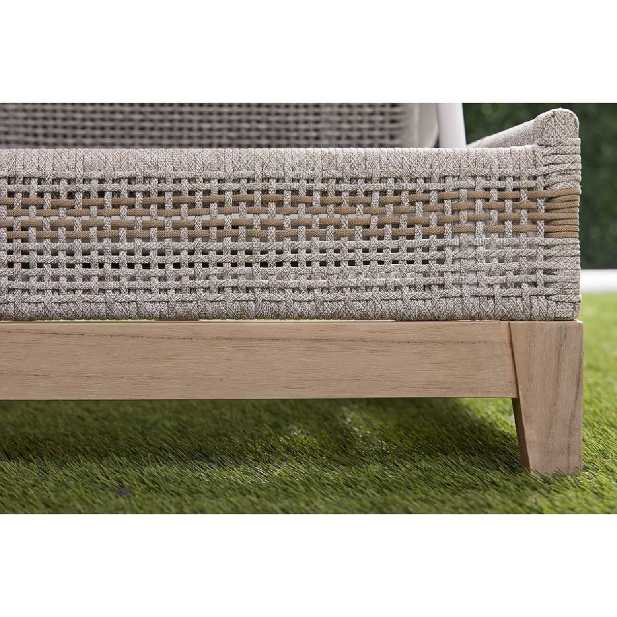 Modern European furniture - Taupe Stripes Outdoor Chaise Lounge - www.oroa.com