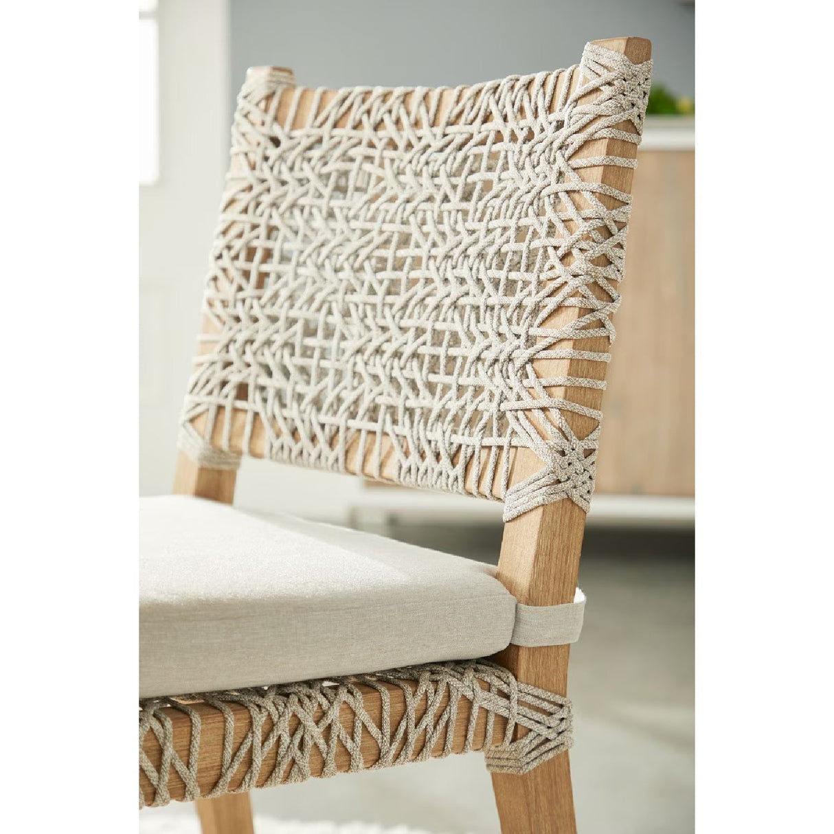 Modern European furniture - Interlaced Flat Rope Dining Chairs (2) - www.oroa.com
