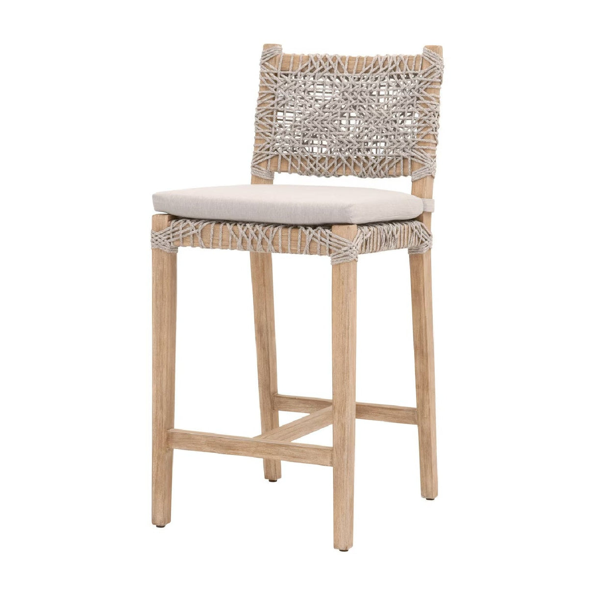 Modern European furniture - Interlaced Flat Rope Counter Stool - www.oroa.com
