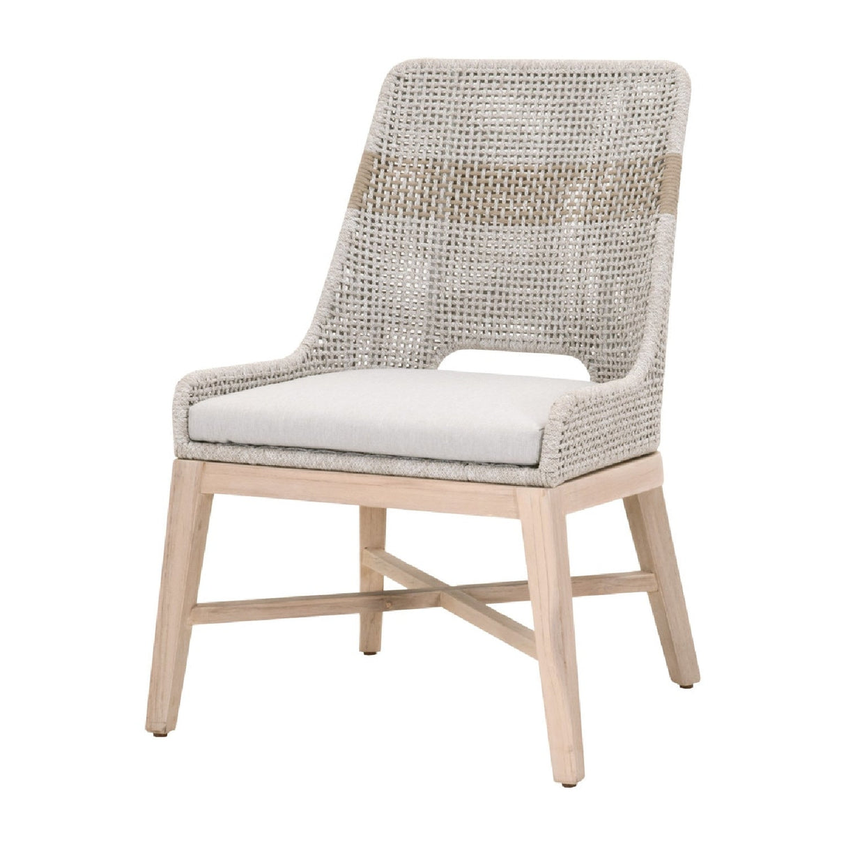 Modern European furniture - Taupe Rope Outdoor Dining Chairs (2) - www.oroa.com