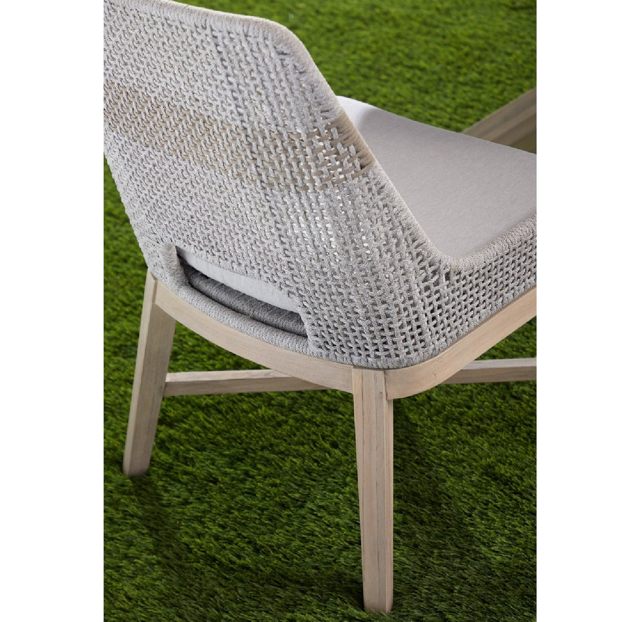 Modern European furniture - Taupe Rope Outdoor Dining Chairs (2) - www.oroa.com