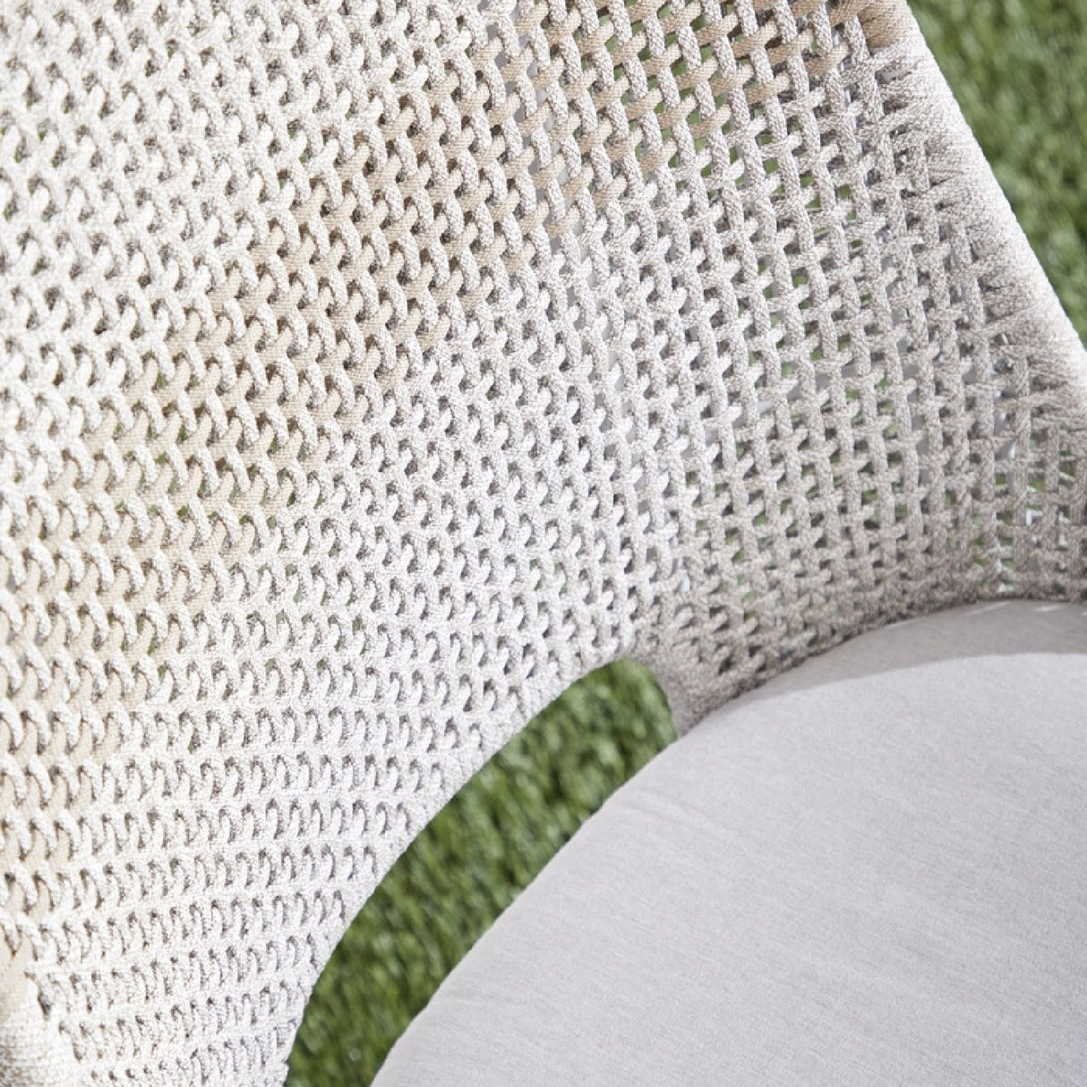 Modern European furniture - Taupe Rope Outdoor Dining Chairs (2) - www.oroa.com
