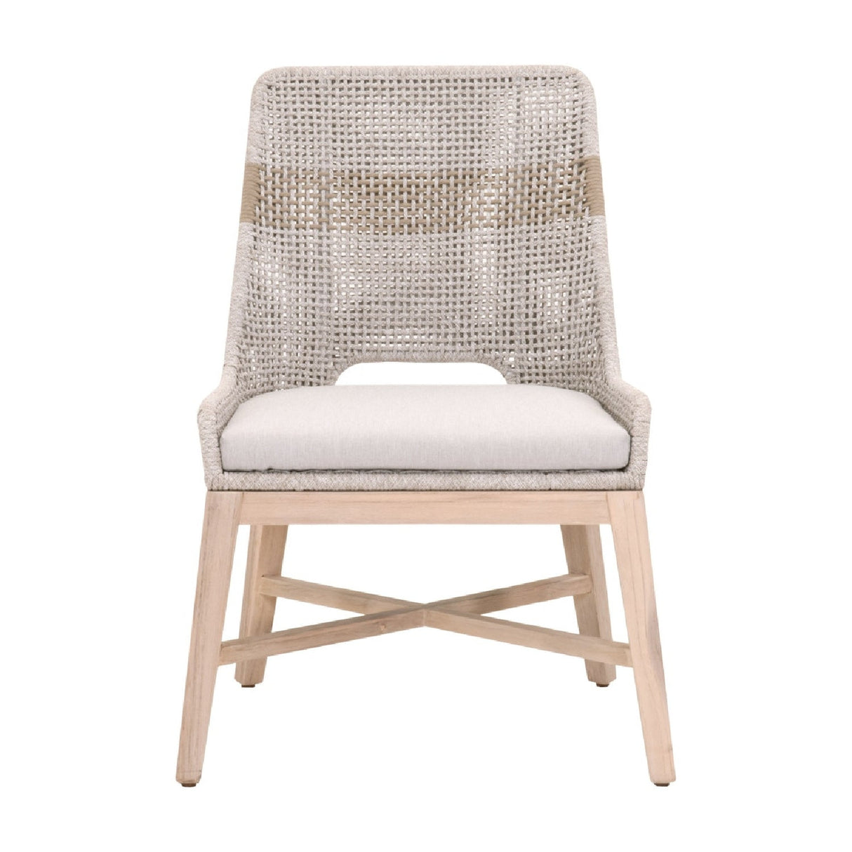 Modern European furniture - Taupe Rope Outdoor Dining Chairs (2) - www.oroa.com