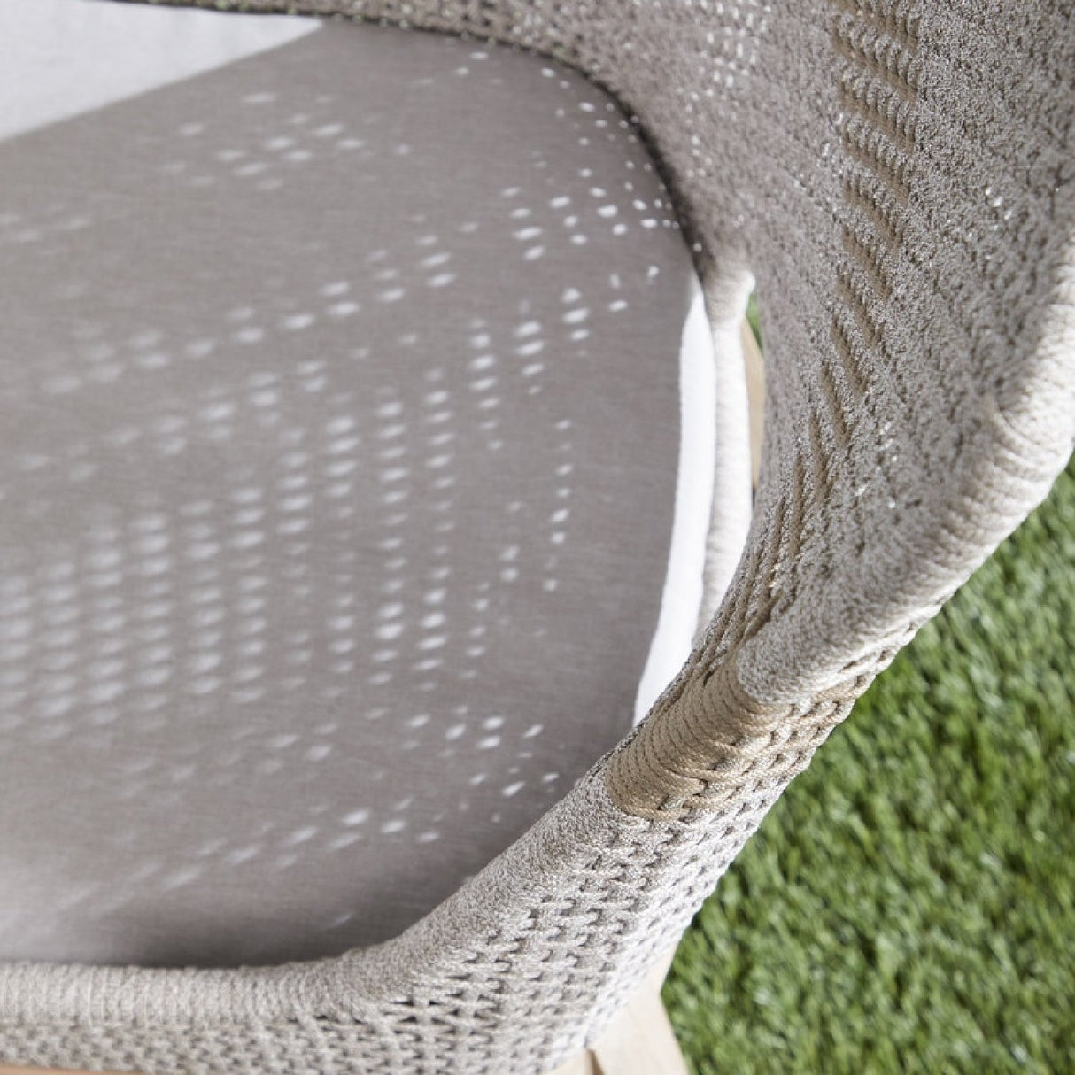 Modern European furniture - Taupe Rope Outdoor Dining Chairs (2) - www.oroa.com