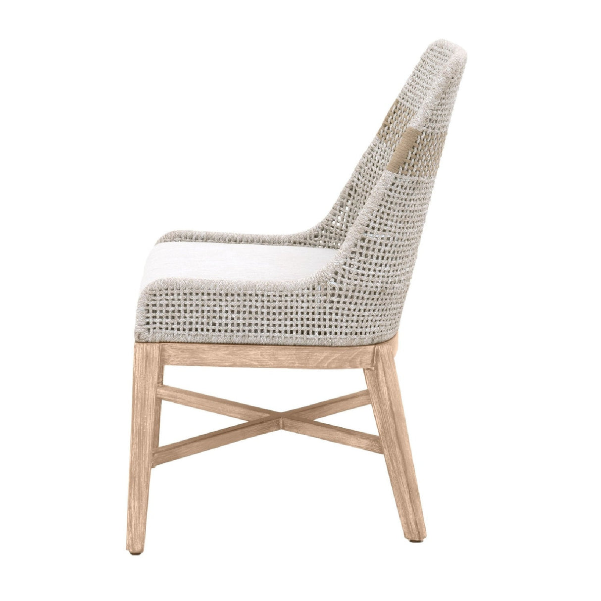 Modern European furniture - Taupe Stripe Rope Dining Chairs (2) - www.oroa.com