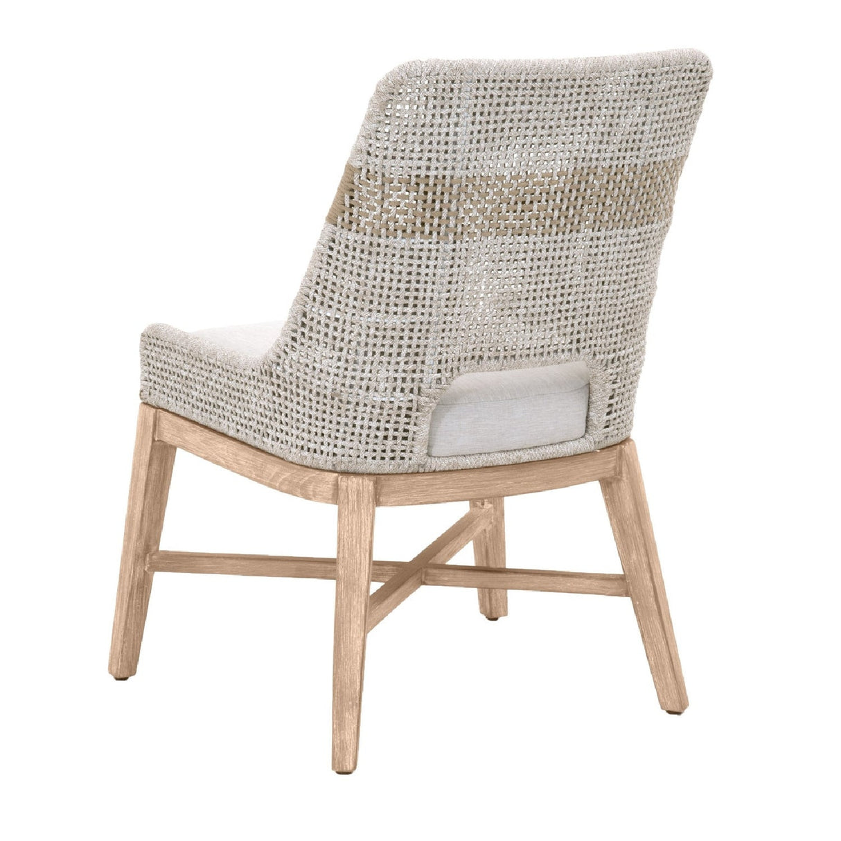 Modern European furniture - Taupe Stripe Rope Dining Chairs (2) - www.oroa.com