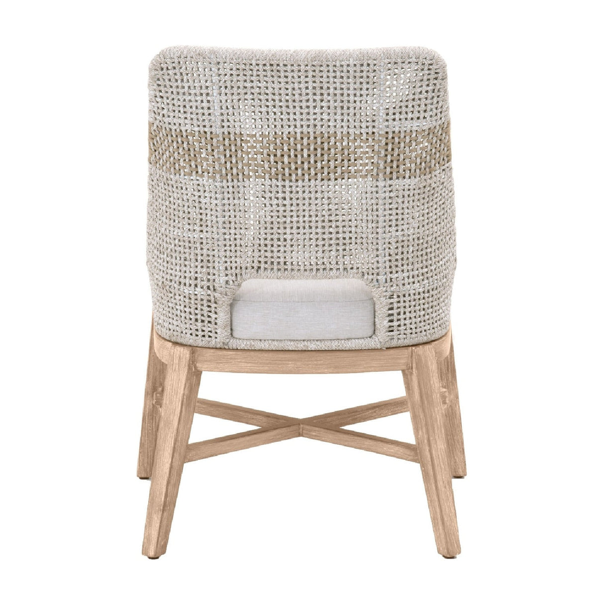 Modern European furniture - Taupe Stripe Rope Dining Chairs (2) - www.oroa.com