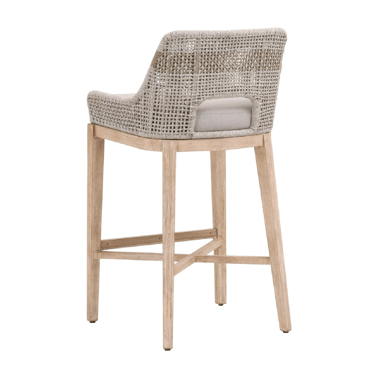 Modern European furniture - Taupe Stripe Rope Bar Stool - www.oroa.com