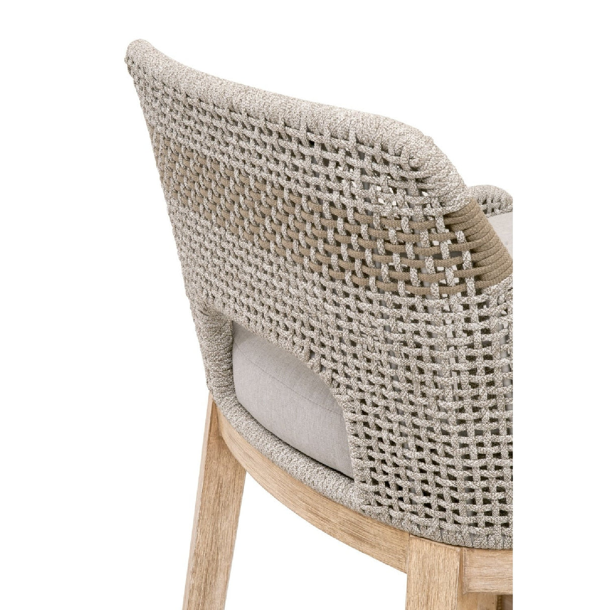 Modern European furniture - Taupe Stripe Rope Bar Stool - www.oroa.com