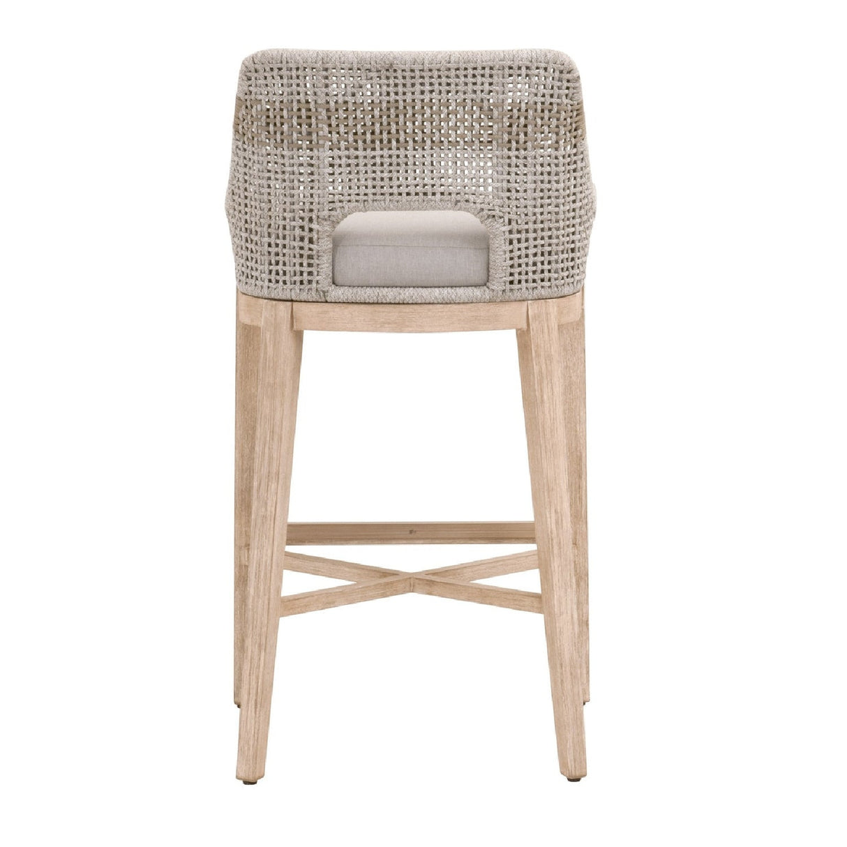 Modern European furniture - Taupe Stripe Rope Bar Stool - www.oroa.com