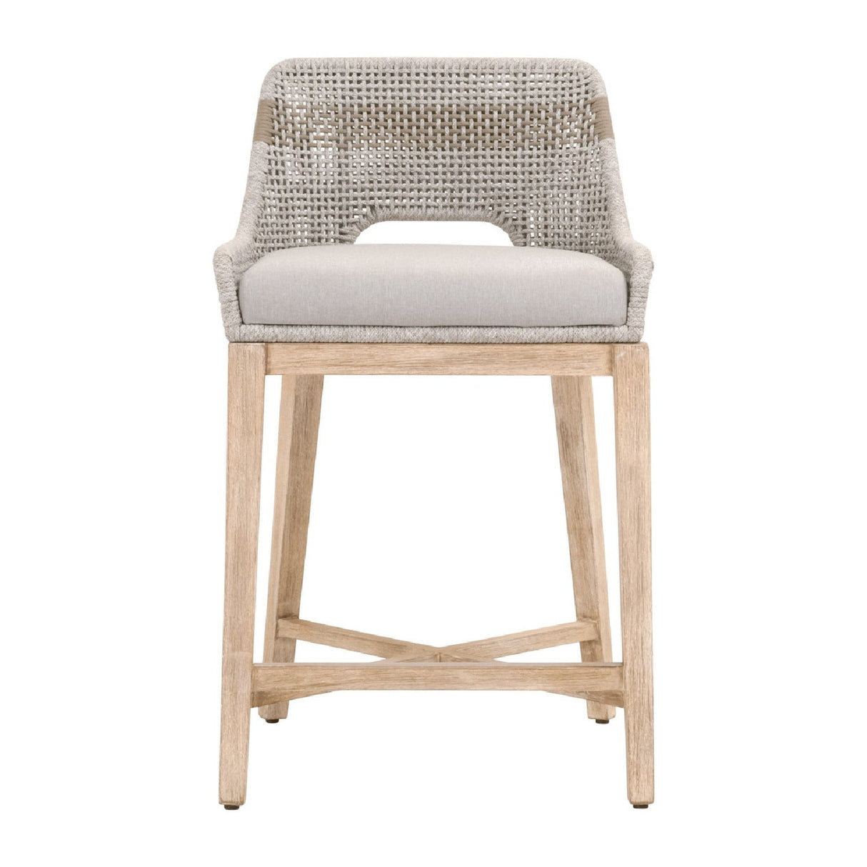 Modern European furniture - Taupe Stripe Rope Counter Stool - www.oroa.com