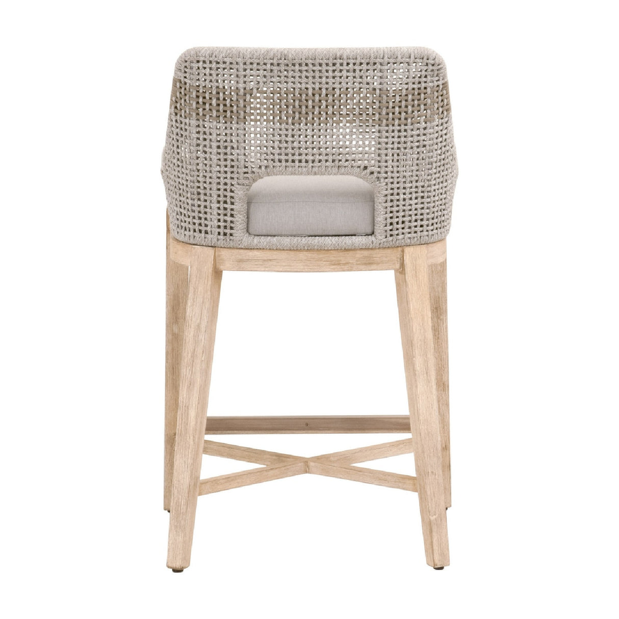 Taupe Stripe Rope Counter Stool | Oroa.com