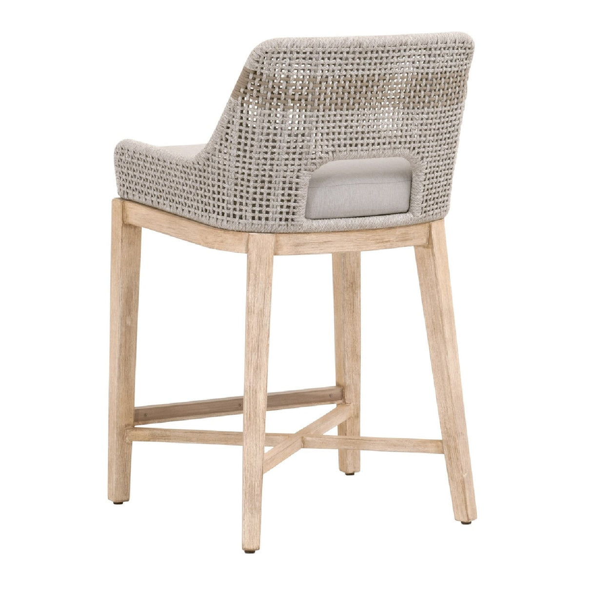 Modern European furniture - Taupe Stripe Rope Counter Stool - www.oroa.com