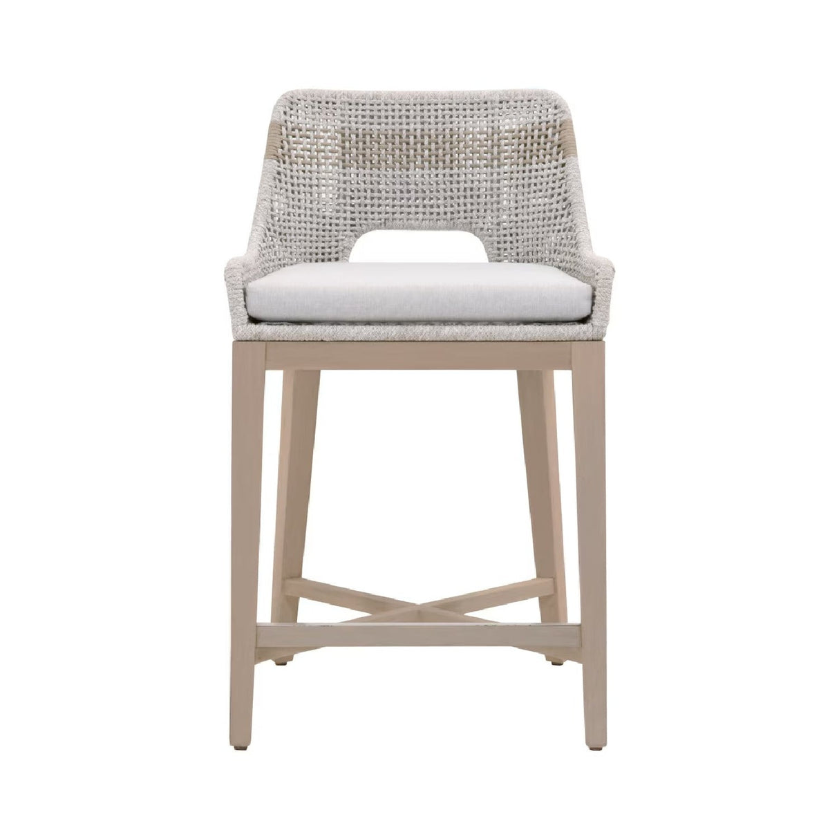 Modern European furniture - Taupe Stripes Outdoor Counter Stool - www.oroa.com