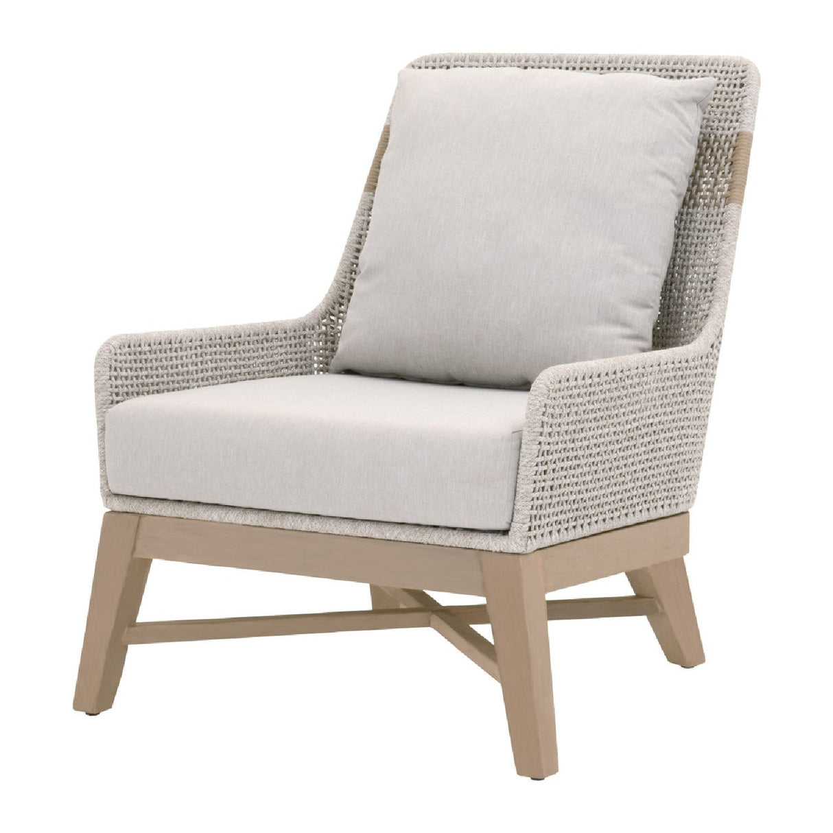 Modern European furniture - Taupe Rope Outdoor Club Chair - www.oroa.com