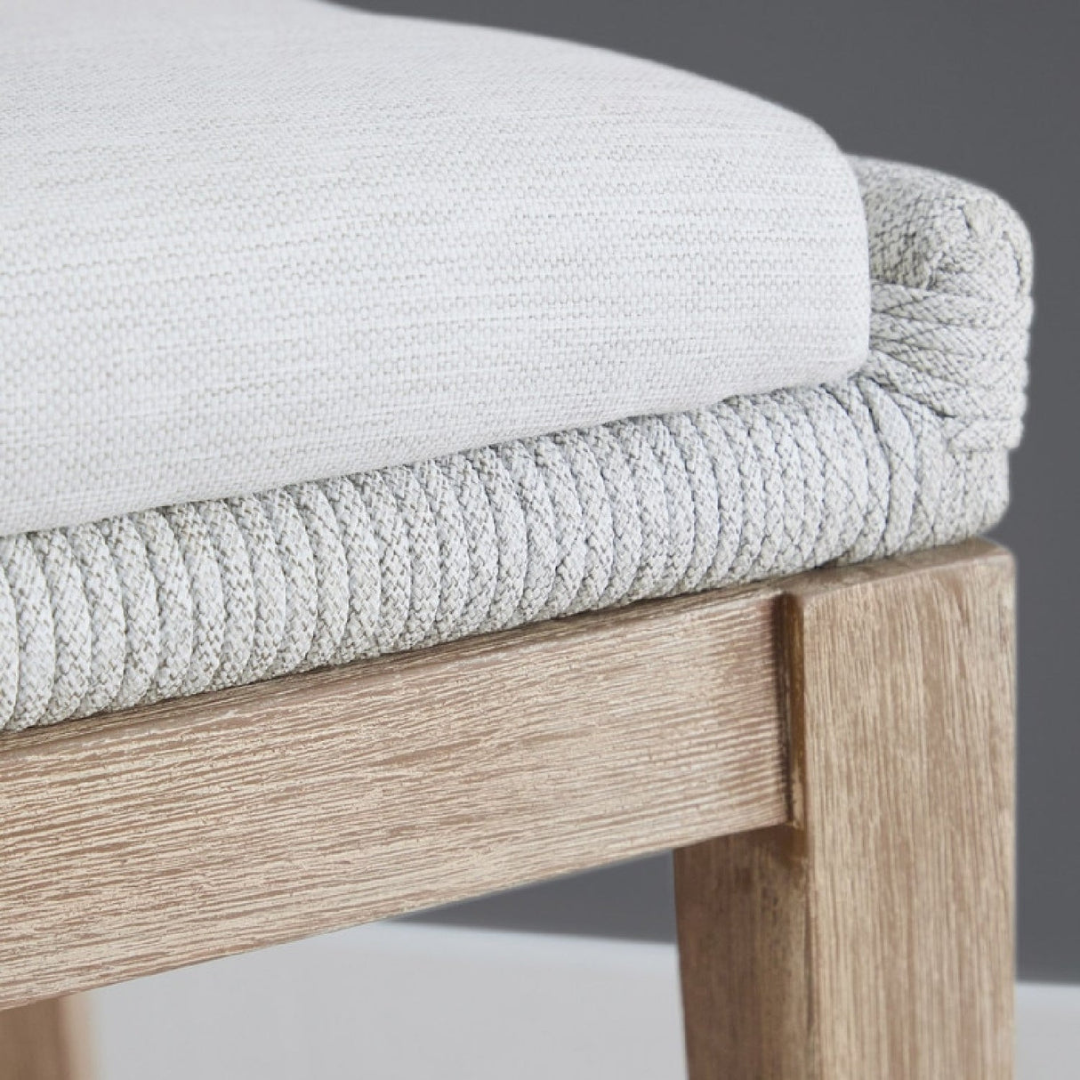 Modern European furniture - White Flat Rope Counter Stool - www.oroa.com