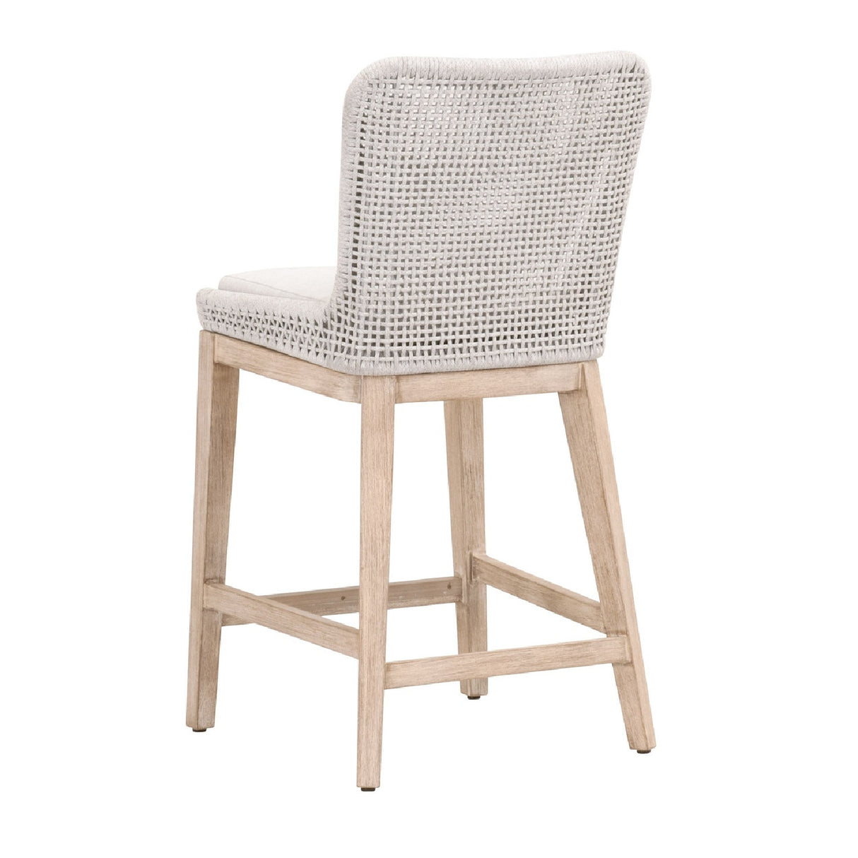 White Flat Rope Counter Stool | Oroa.com