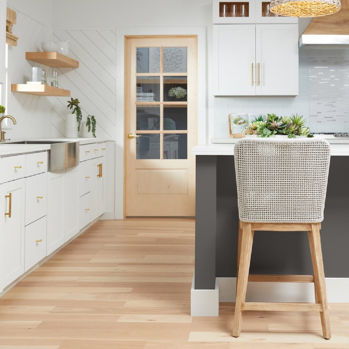 Modern European furniture - White Flat Rope Counter Stool - www.oroa.com