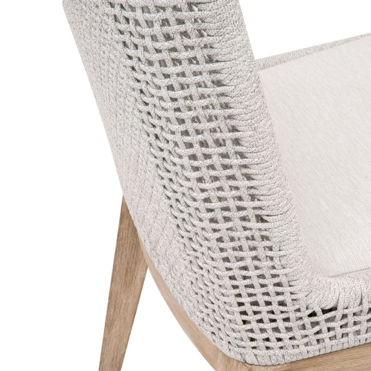 Modern European furniture - White Speckle Rope Dining Chairs (2) - www.oroa.com