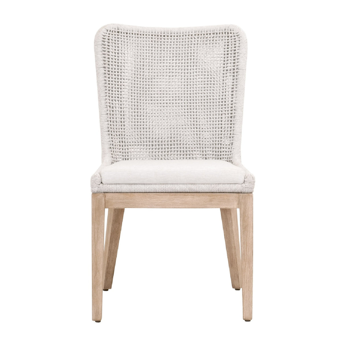 White Speckle Rope Dining Chairs (2) | Oroa.com