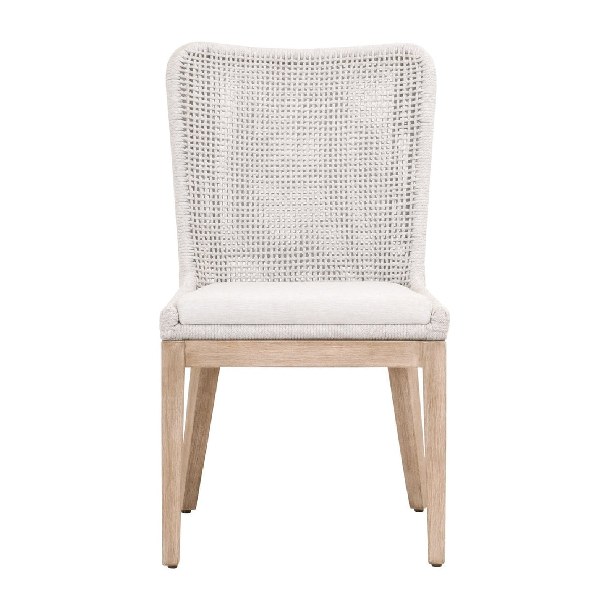 Modern European furniture - White Speckle Rope Dining Chairs (2) - www.oroa.com