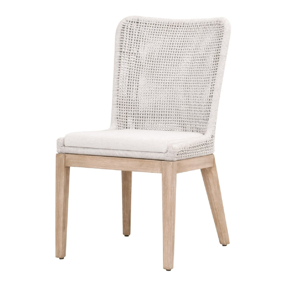 Modern European furniture - White Speckle Rope Dining Chairs (2) - www.oroa.com