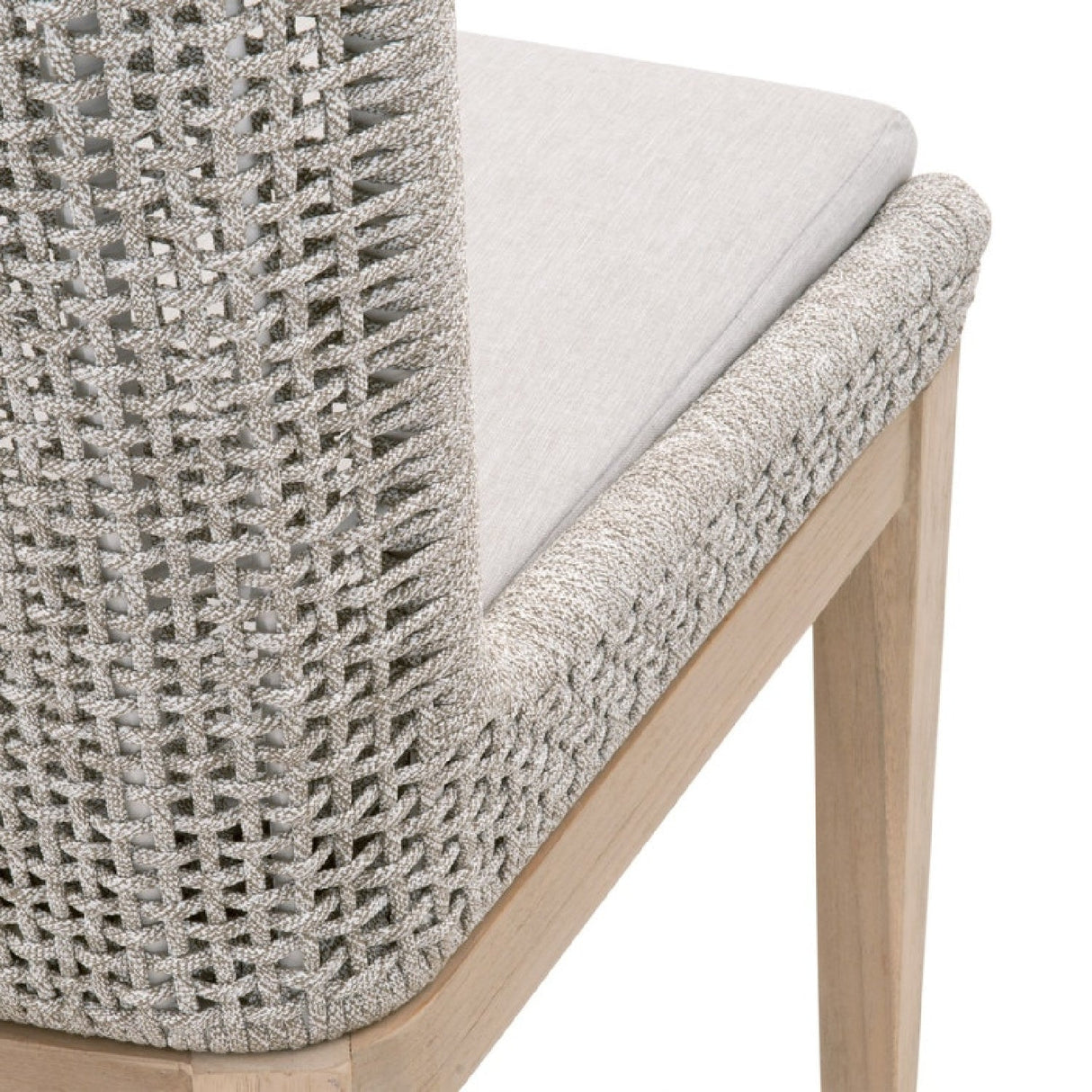 Modern European furniture - White Rope Outdoor Dining Chairs (2) - www.oroa.com