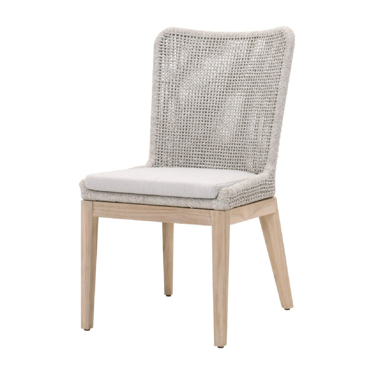 Modern European furniture - White Rope Outdoor Dining Chairs (2) - www.oroa.com