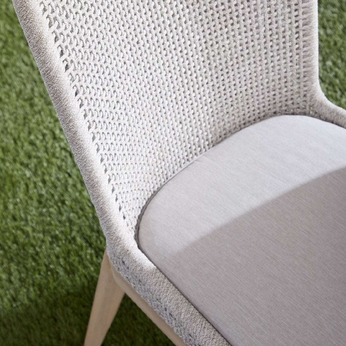 Modern European furniture - White Rope Outdoor Dining Chairs (2) - www.oroa.com