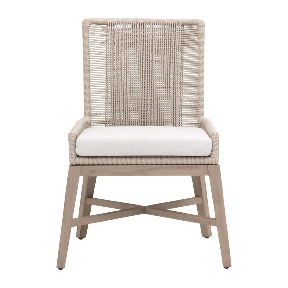 Modern European furniture - Beige Rope Outdoor Dining Chairs (2) - www.oroa.com