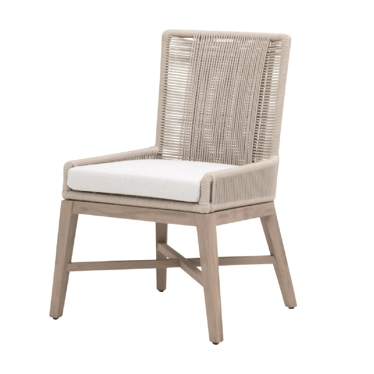Modern European furniture - Beige Rope Outdoor Dining Chairs (2) - www.oroa.com