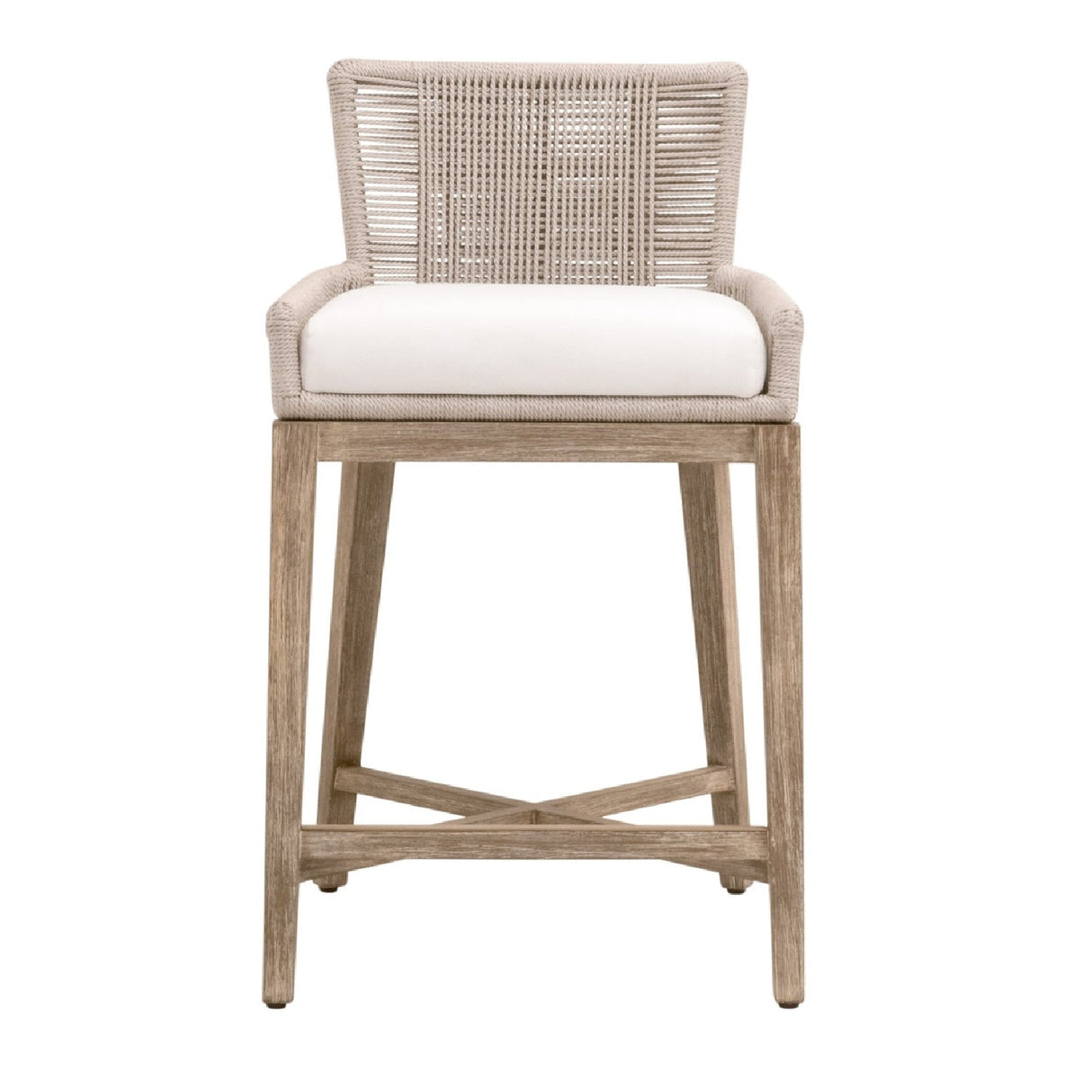 Modern European furniture - Beige Twist Rope Counter Stool - www.oroa.com