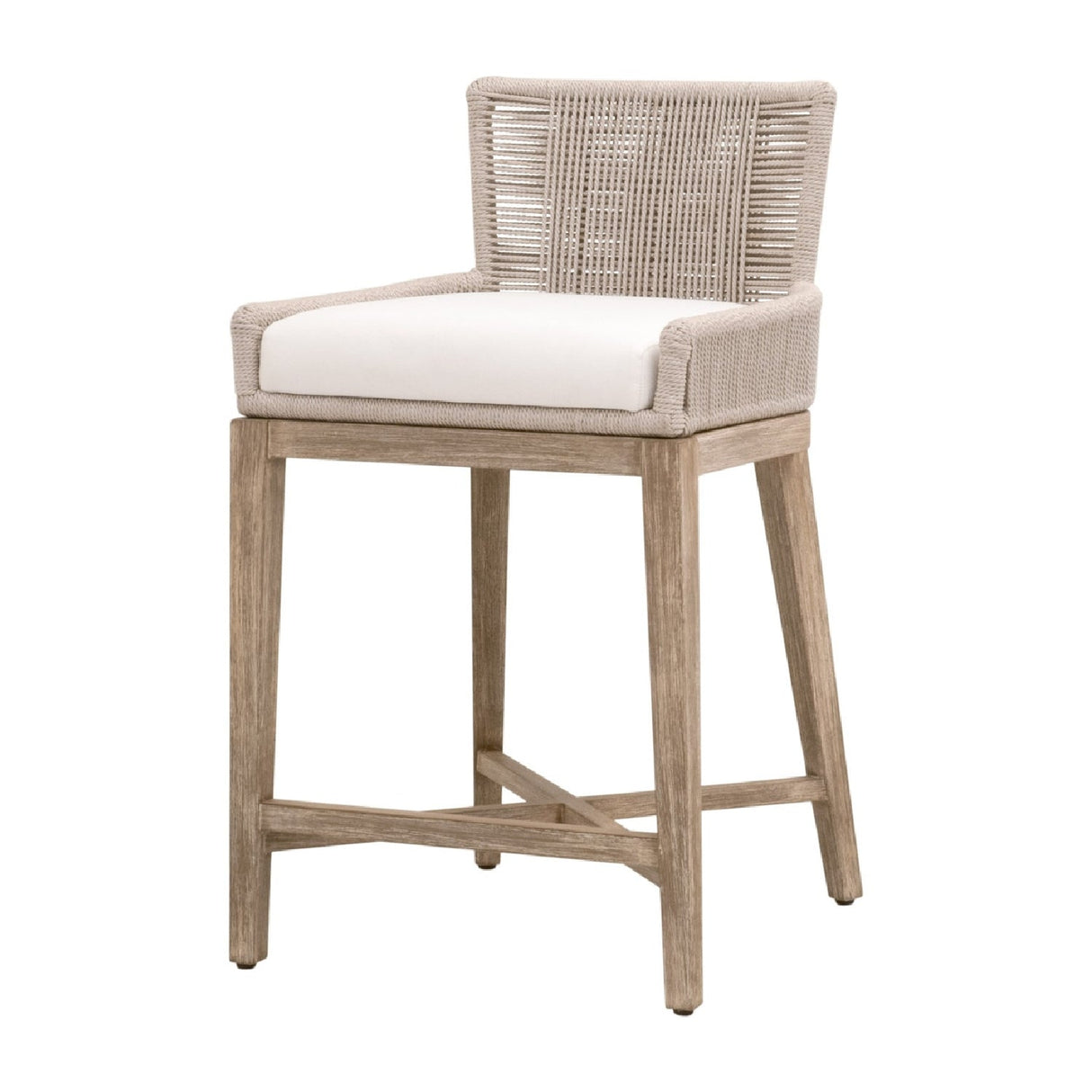 Modern European furniture - Beige Twist Rope Counter Stool - www.oroa.com