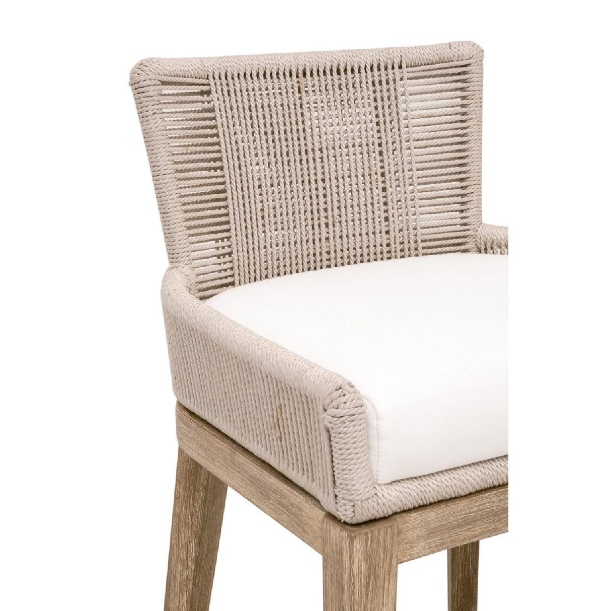 Modern European furniture - Beige Twist Rope Counter Stool - www.oroa.com
