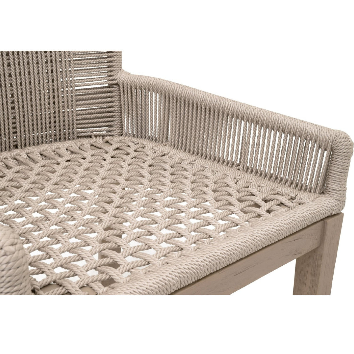 Modern European furniture - Beige Rope Outdoor Counter Stool - www.oroa.com