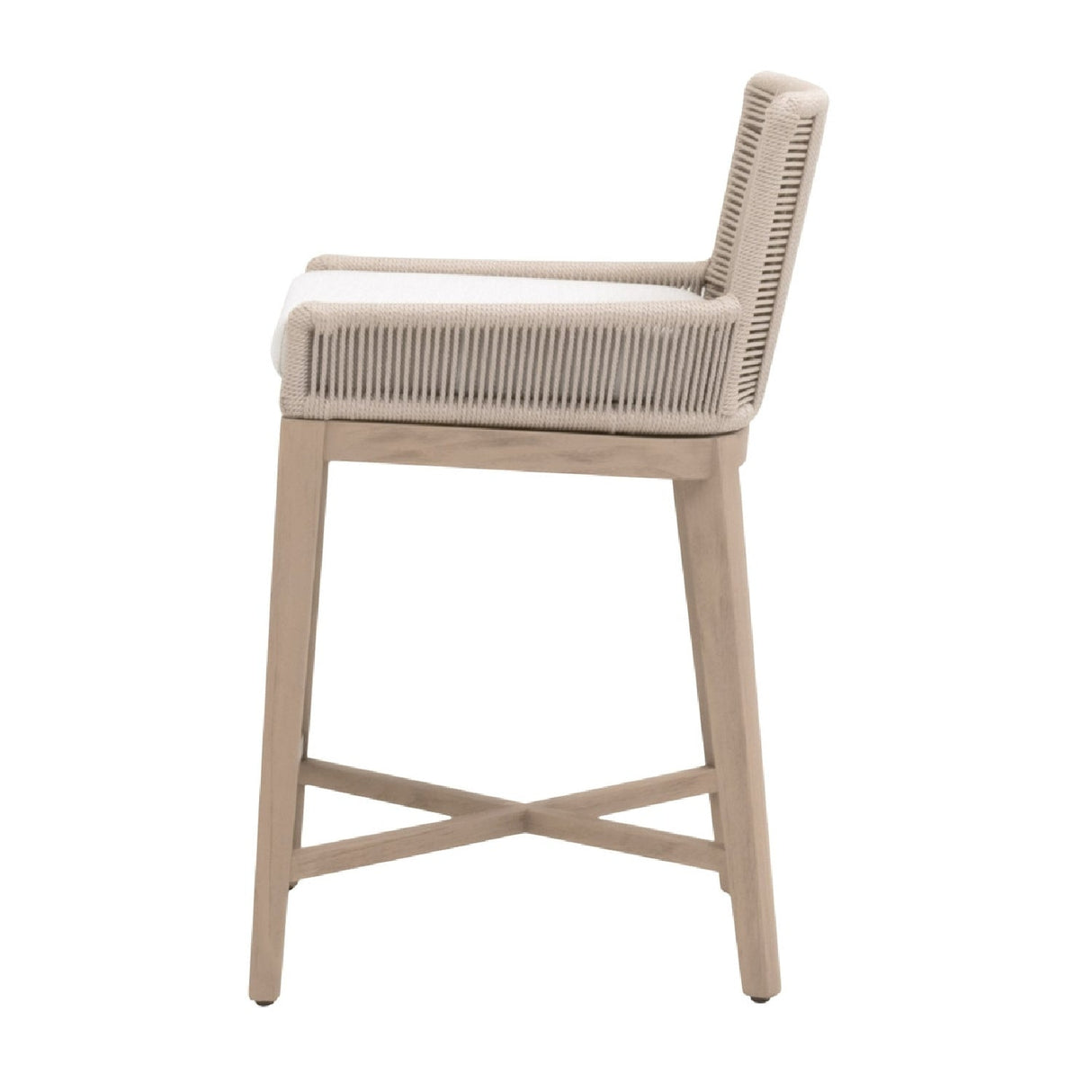 Modern European furniture - Beige Rope Outdoor Counter Stool - www.oroa.com