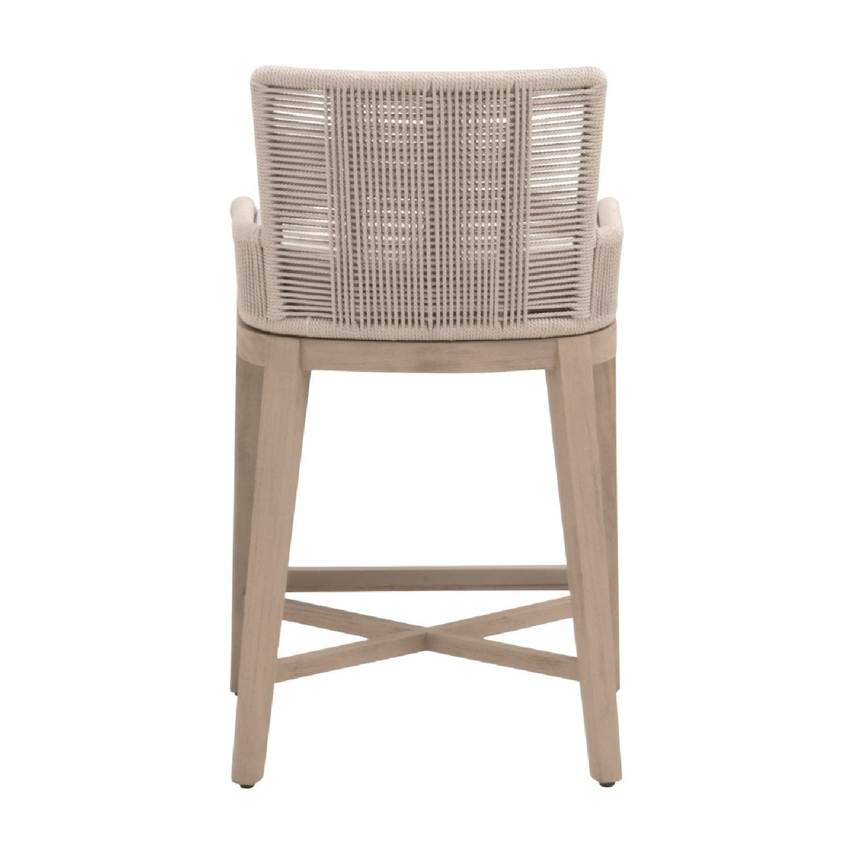 Modern European furniture - Beige Rope Outdoor Counter Stool - www.oroa.com