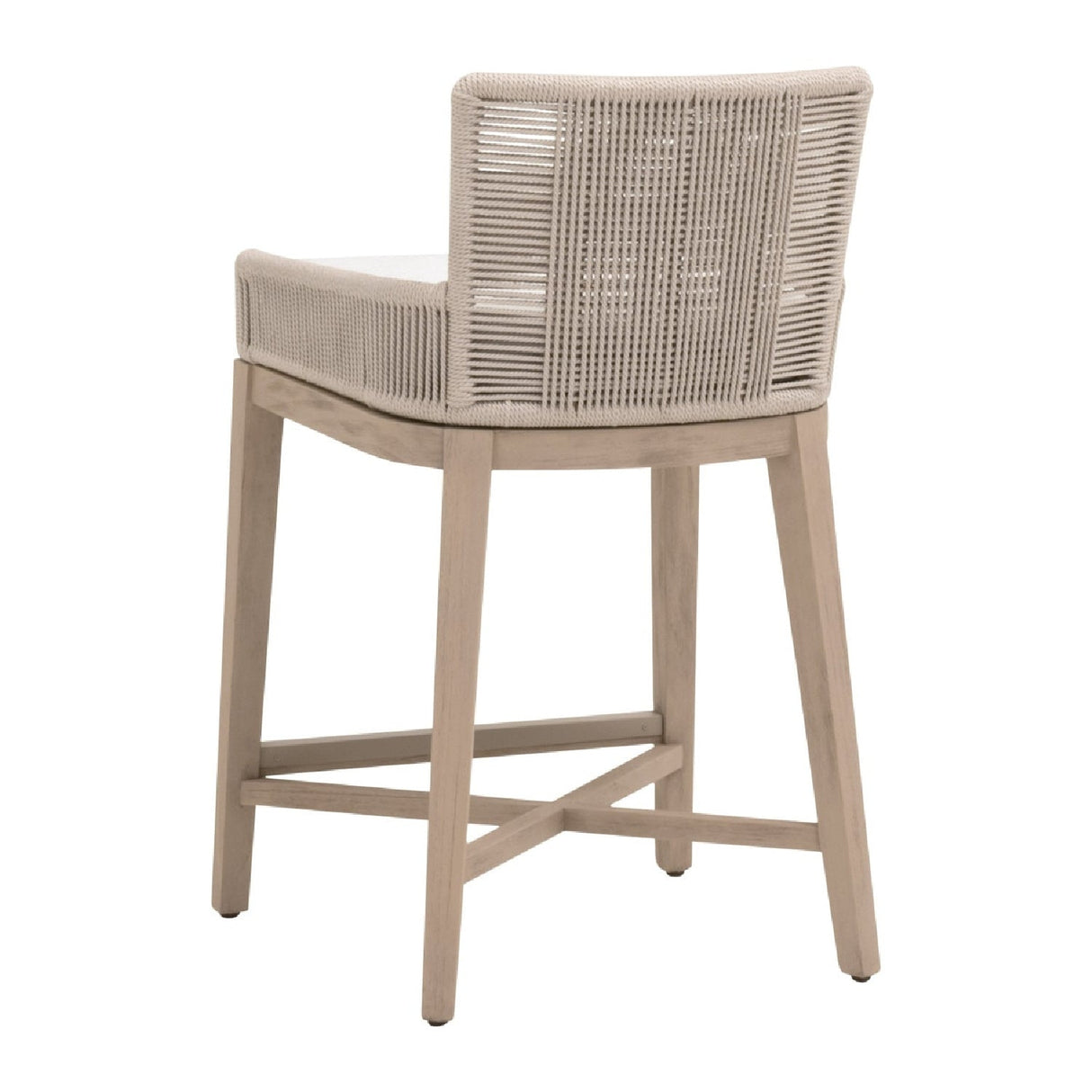 Modern European furniture - Beige Rope Outdoor Counter Stool - www.oroa.com