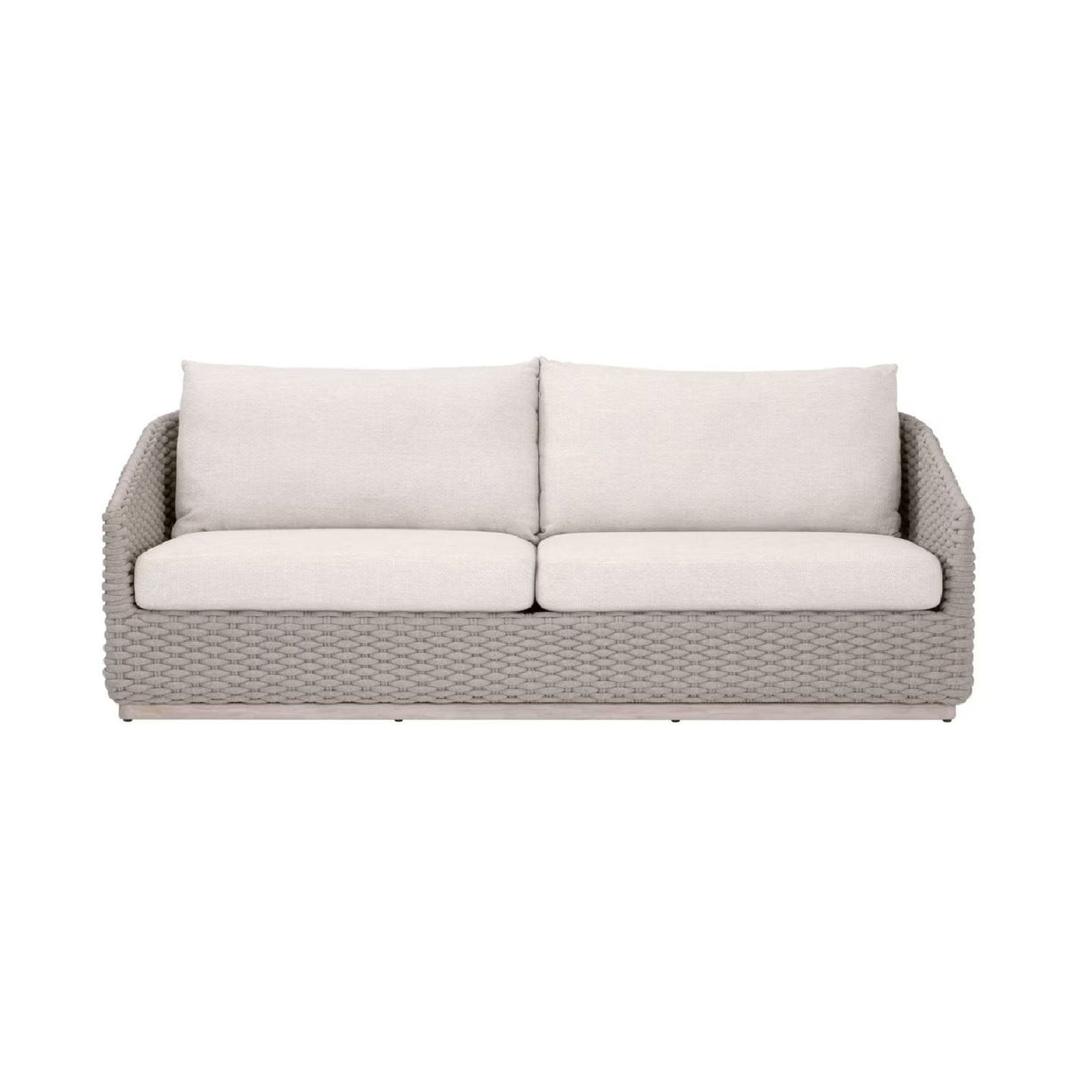 Modern European furniture - Taupe Oval Rope Outdoor Sofa - www.oroa.com