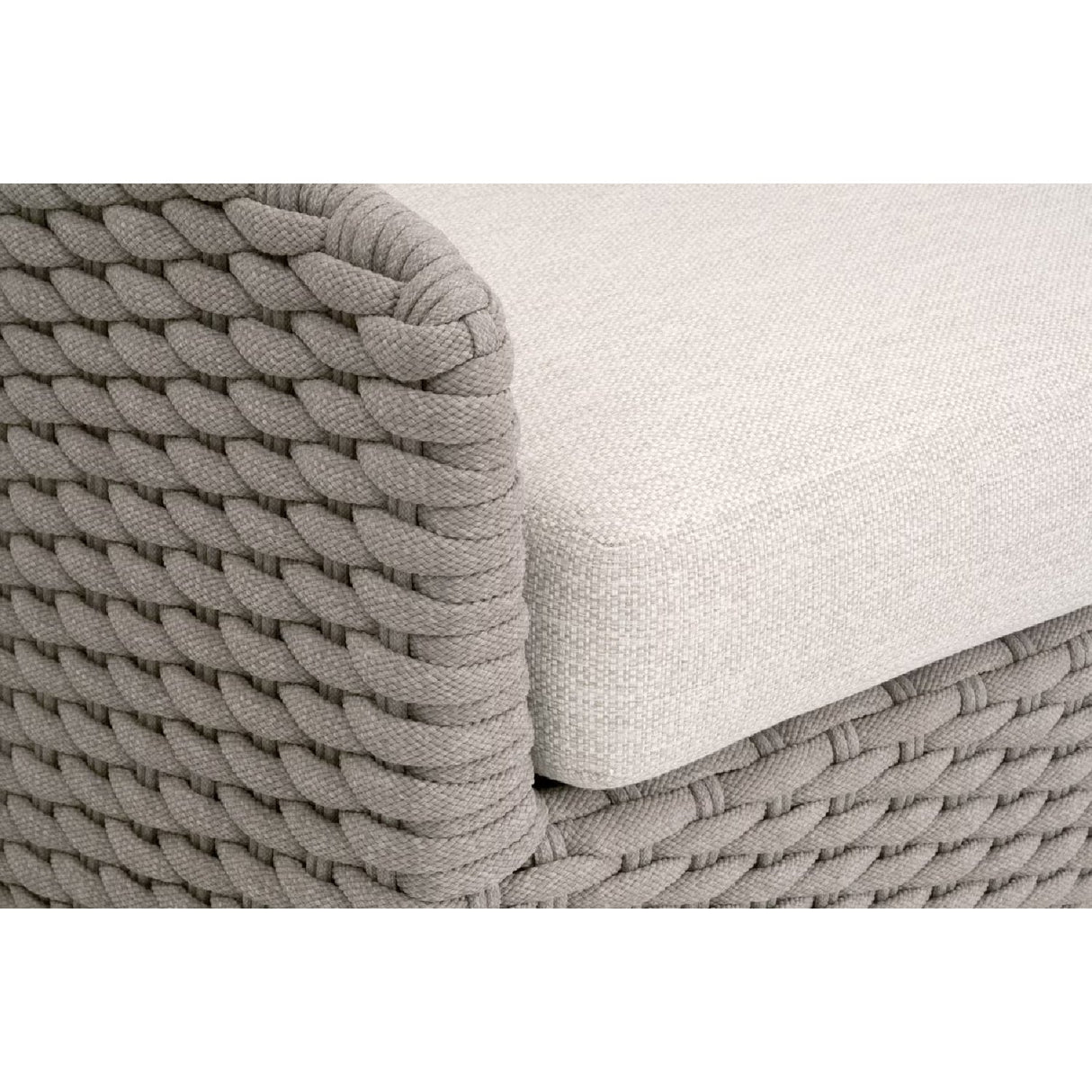 Modern European furniture - Taupe Oval Rope Outdoor Sofa - www.oroa.com