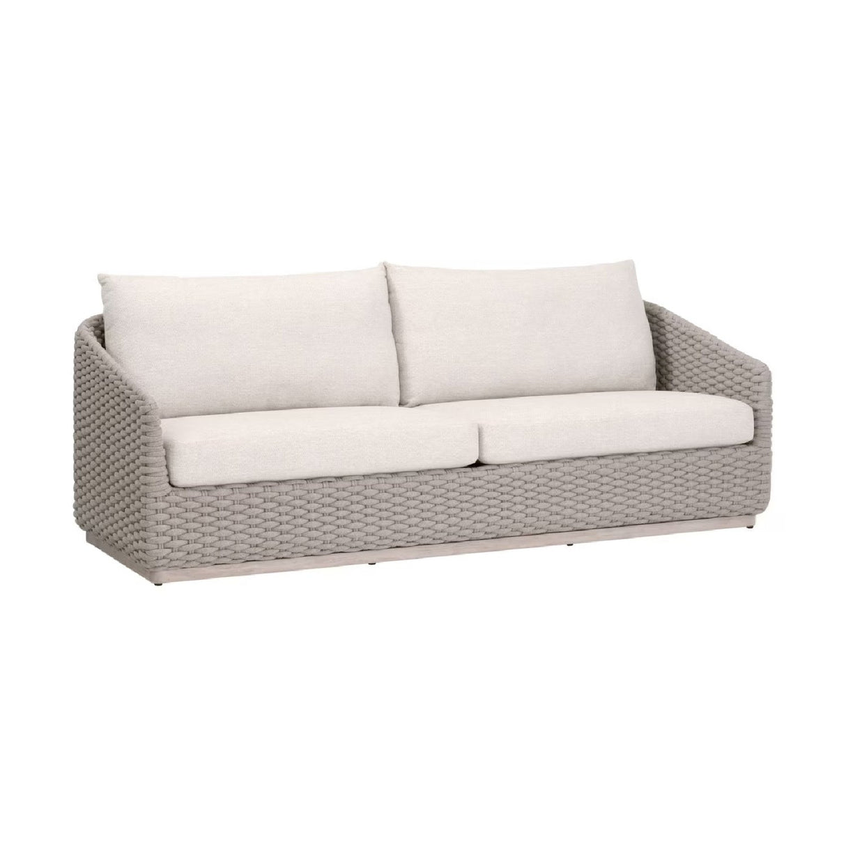 Modern European furniture - Taupe Oval Rope Outdoor Sofa - www.oroa.com