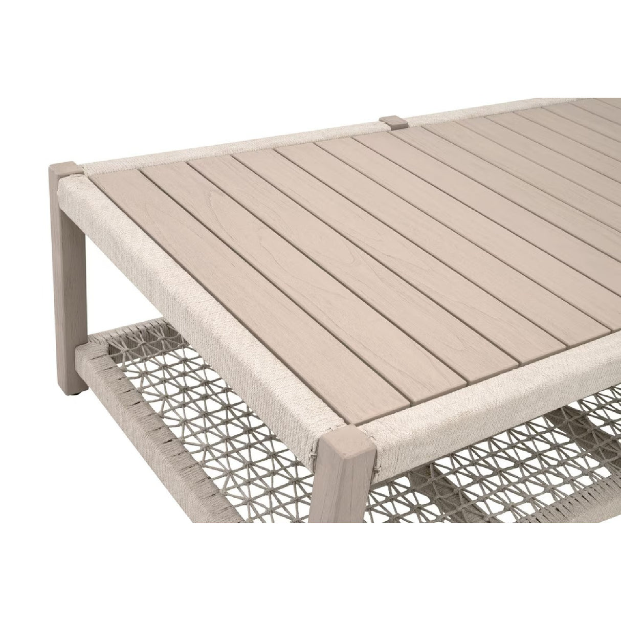 Slatted Teak Outdoor Coffee Table | Living Essentials Wrap – alternate view 5