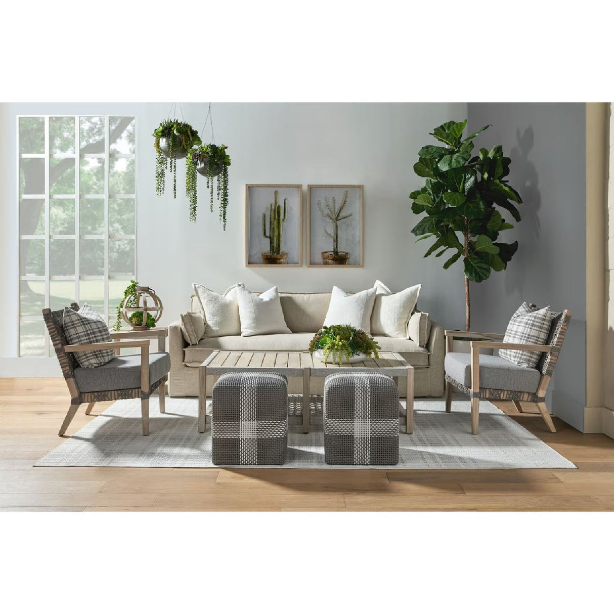 Slatted Teak Outdoor Coffee Table | Living Essentials Wrap – alternate view 19