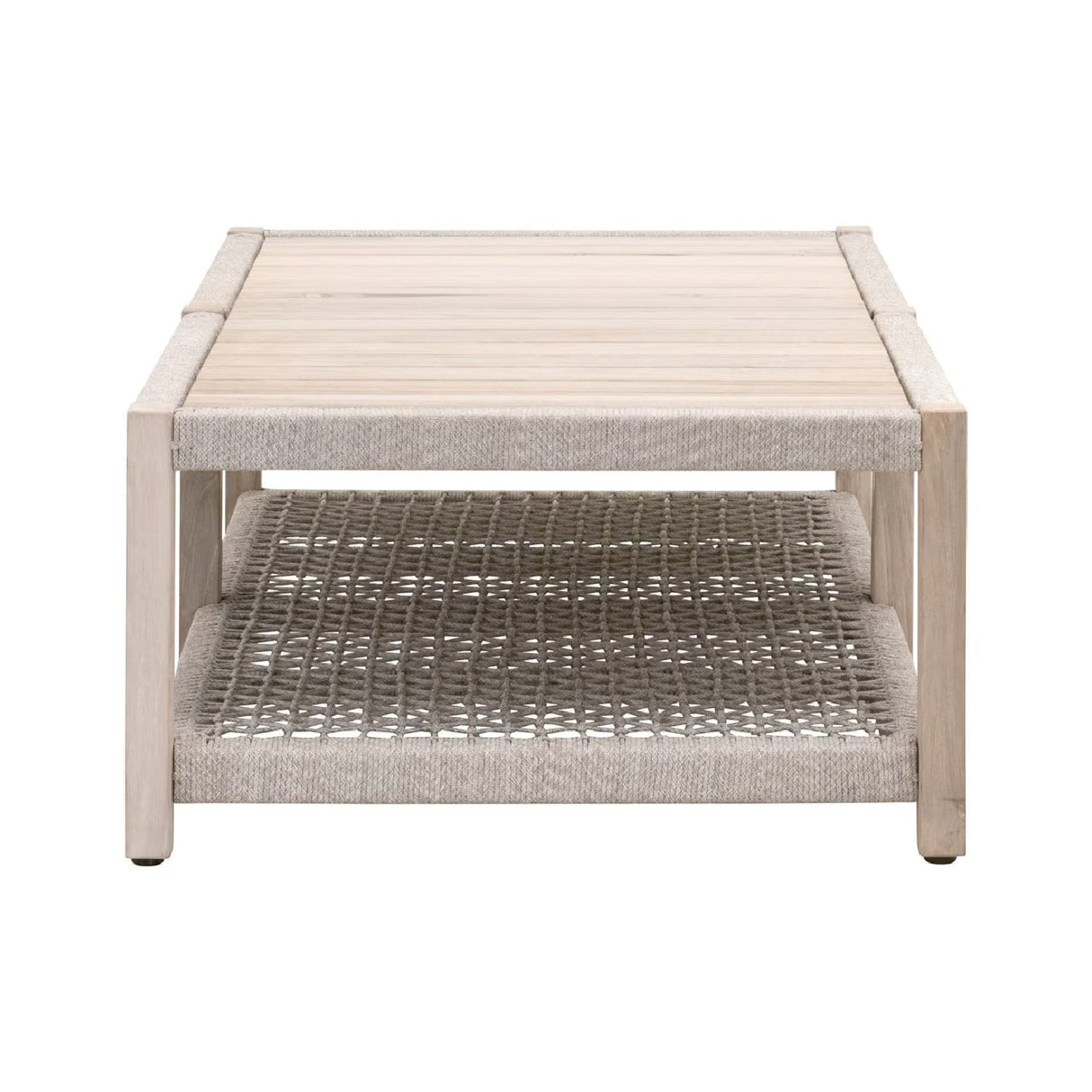 Slatted Teak Outdoor Coffee Table | Living Essentials Wrap – alternate view 9