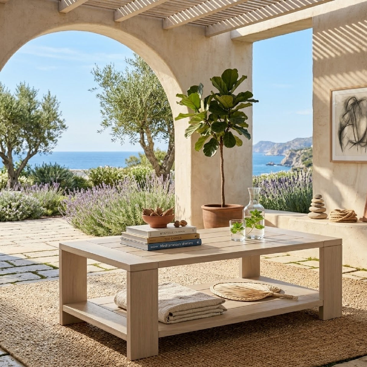 Modern European furniture - Teak Scandinavian Outdoor Coffee Table - www.oroa.com