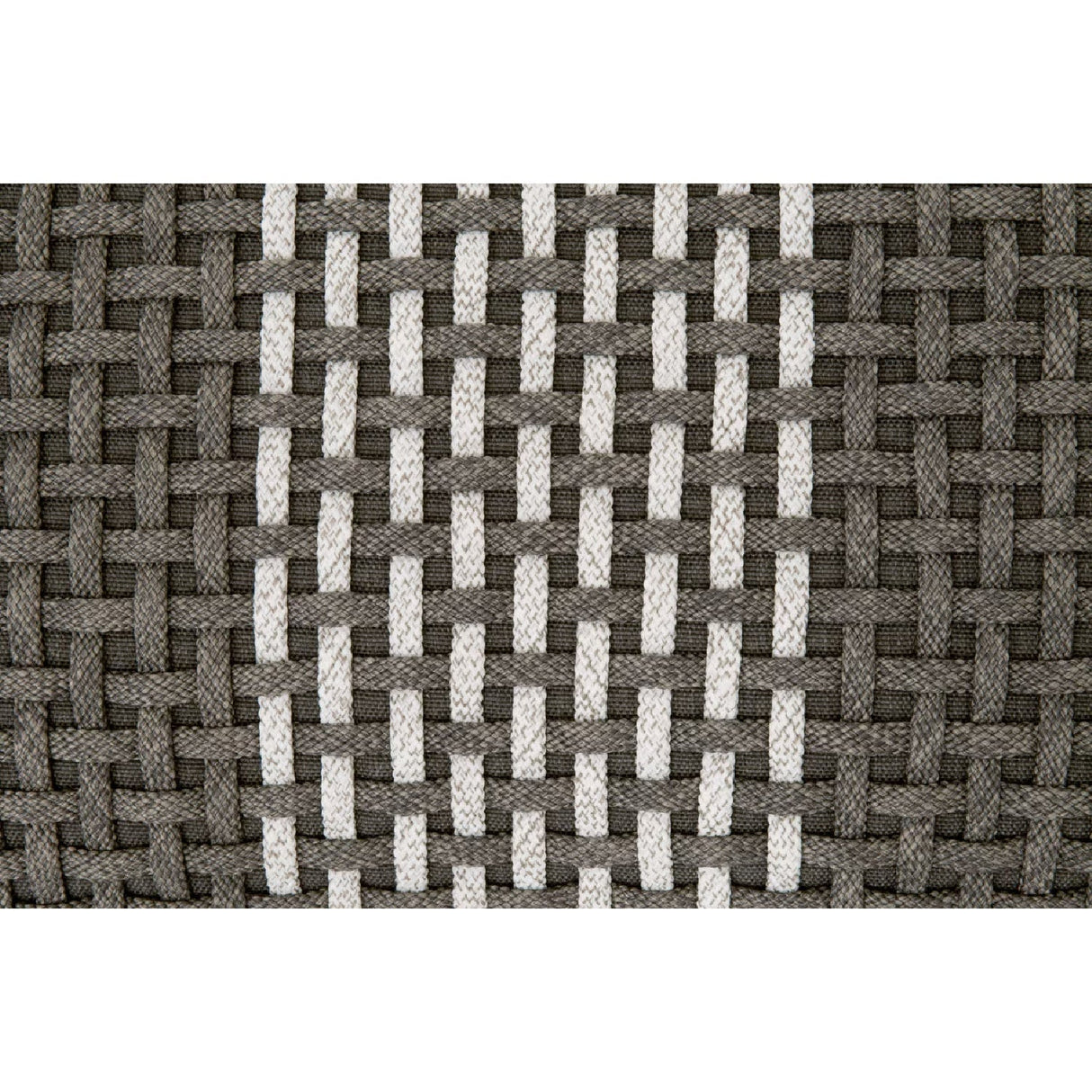 Modern European furniture - Woven Flat Rope Indoor/Outdoor Ottoman - www.oroa.com
