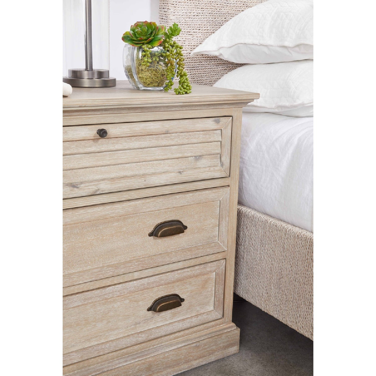 Whitewashed Abaca Rope Bed | Living Essentials Malay – alternate view 19